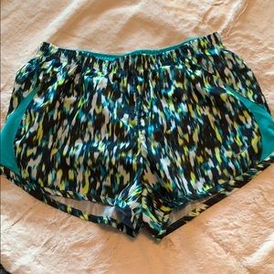 Multi color Nike running shorts